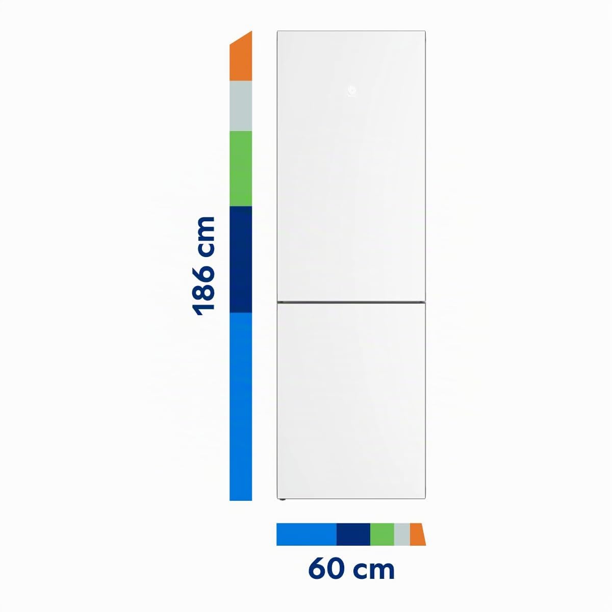 Balay, Frigorífico combinado, Serie Cristal, NoFrost, blanco, 3KFD655BI | Frutas y verduras frescas en el cajón ExtraFresh; carnes y pescados, en el ExtraCold.