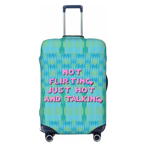 Not Flirting Just Hot and Talking Suitcase Cover,Luggage Protector Suitcase Covers For Luggage,Luggage Covers for Suitcase (Medium) - Main Image
