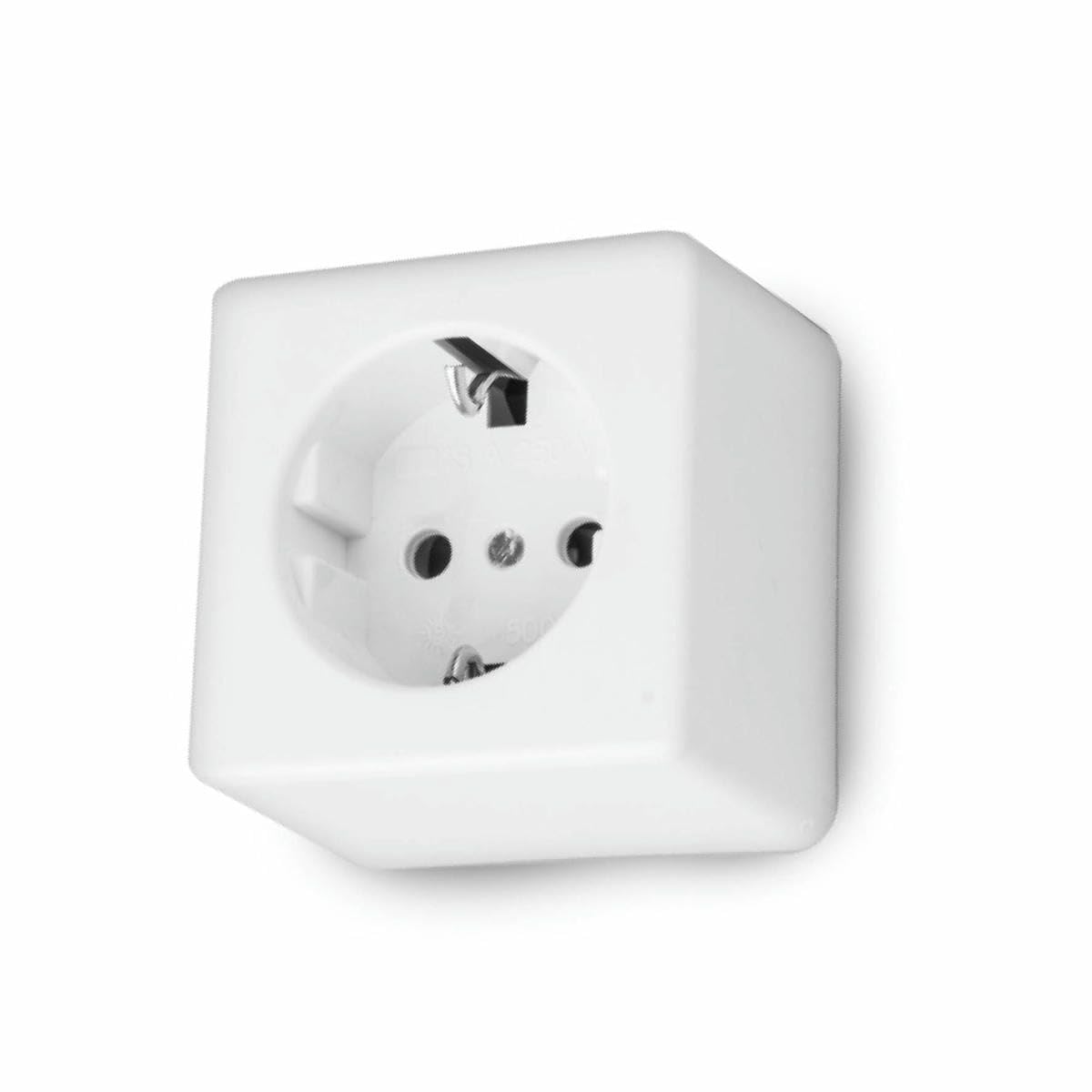 Basis - Rectangular Socket 10/16 A with Socket, Ideal for Safe and Functional Electrical Installations
