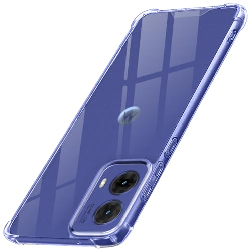Image of TheGiftKart Crystal Clear Back Cover Case for Motorola Moto G85 5G | 360 Degree Protection | Shock Proof Design | Transparent Back Cover Case for Motorola Moto G85 5G (PC & TPU, Transparent Bumper)