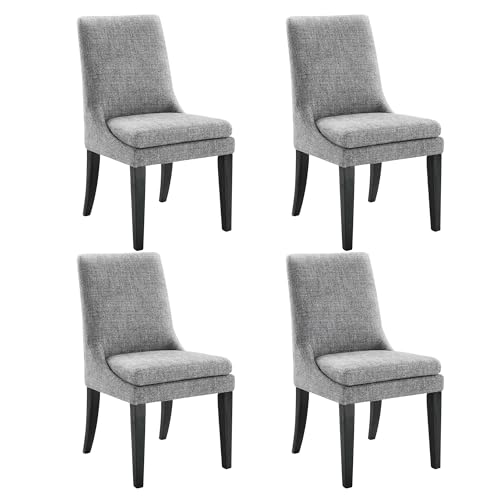 10 Best Fabric for Dining Chair Upholstery: Top Choices for Style and Durability 5 KISLOT Upholstered Dining Chairs Modern Sidechair Performance Fabric High Back Armlesschair for Diningroom Kitchen,Dark Grey,Set of 4(2 Box)