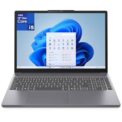 Lenovo Laptop Computer for Business Home, Intel Octa-Core i5-13420H (Beat i7-1355U), IdeaPad 15" FHD+, 16GB DDR5 RAM, 512GB PCIe SSD, Copilot AI PC, WiFi 6, Bluetooth 5.2, Luna Grey, Windows 11 Pro