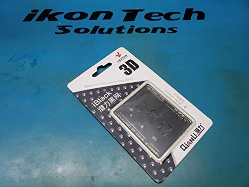 QianLi 3D BGA Reballing Stencil for iPad 1 2 3 4 Mini 1 2 3 4 Air 1 2 Pro iPhone XR XS X 8 7 6S 6 5 4 NOR NAND Hard Disk PCIE Planting Tin Template Soldering Net iCloud Unlock Repair