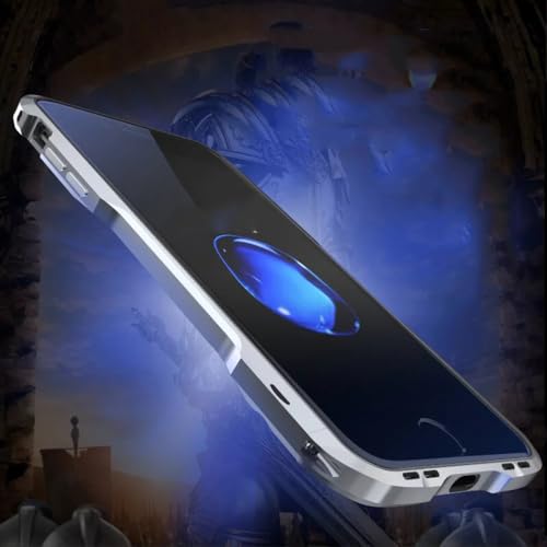 Étui de pare-chocs stéréoscopique iPhone métallique argent durable