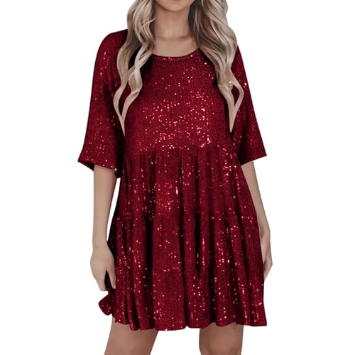 LiquidacióN Vestido Rojo Verano Cuello Halter Midi Mujer Tallas Grandes Vestidos De Comunion Sevillana Largo Fiesta Elegante Boda Ceremonia Tipo Blazer Playa Tirantes Corto Algodon Negro Sin