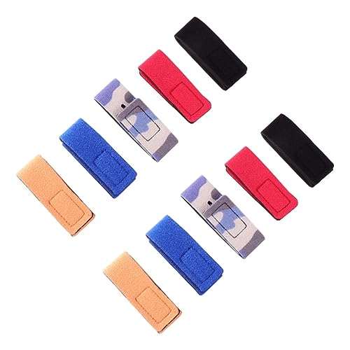 BRIGHTFUFU 10pcs Fishing Rod Tie Downs Straps Belt Holder for Fishing Rods Durable Nylon Elastic Easy to Carry Store (Camouflage)