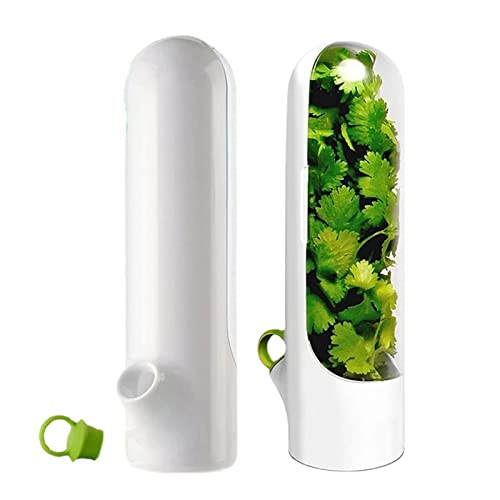 Conservador de Hierbas Frescas, Protector de Hierbas para Refrigerador, Cápsula de Ahorro de Hierbas, Botella de Conservación de Vegetales, Taza de Mantenimiento Fresco para Cilantro, Menta,(1-#1) Cover