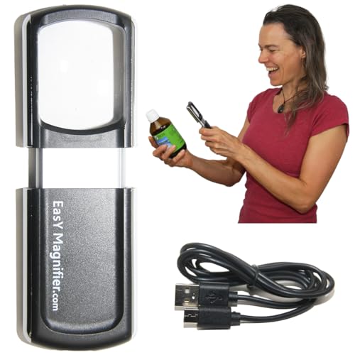 Loupe de lecture LED rechargeable pour basse vision