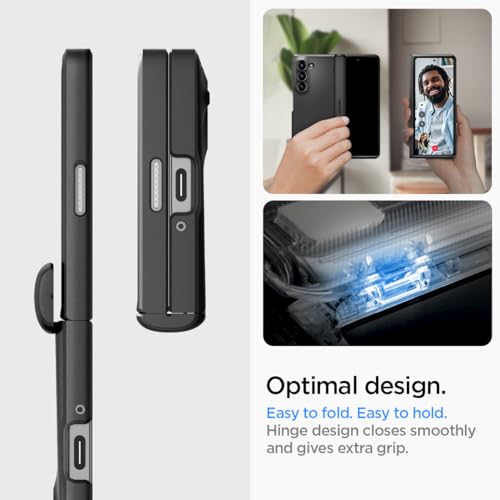 Spigen Slim Armor Pro [Hinge Protection] Case Compatible with Samsung Galaxy Z Fold 6 - Black