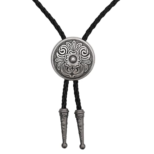 Image of Jeilwiy Bolo Tie for Men, Western Bolero Tie Cowboy Ties Native American Cowgirl Bolo Tie Accessories for Men Women