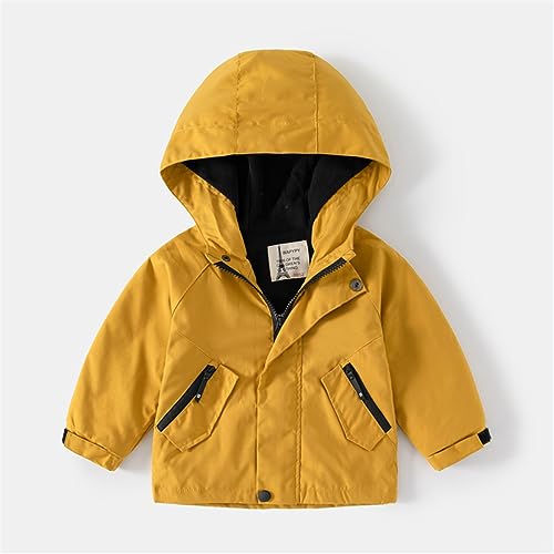 Little Boys Long Sleeve Spring Fall Windbreaker Hoodies Windproof Zip up Jacket Pocket Coat2