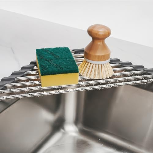 Escurridor de platos triangular de esquina Tomorotec para fregaderos pequeños 4