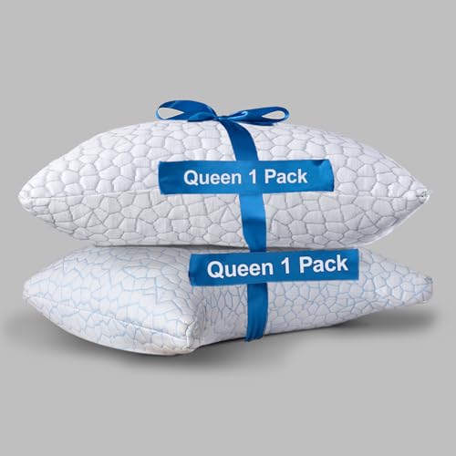 Almohada de espuma viscoelástica tamaño queen con enfriamiento