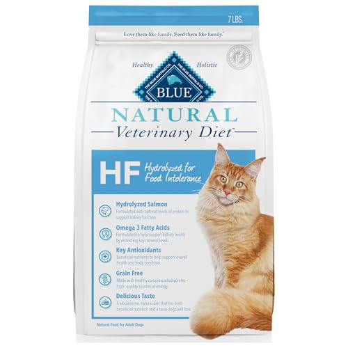 Blue Buffalo Natural Veterinary Diet HF Hydrolyzed for Food Intolerance Dry Cat Food, Veterinarian...