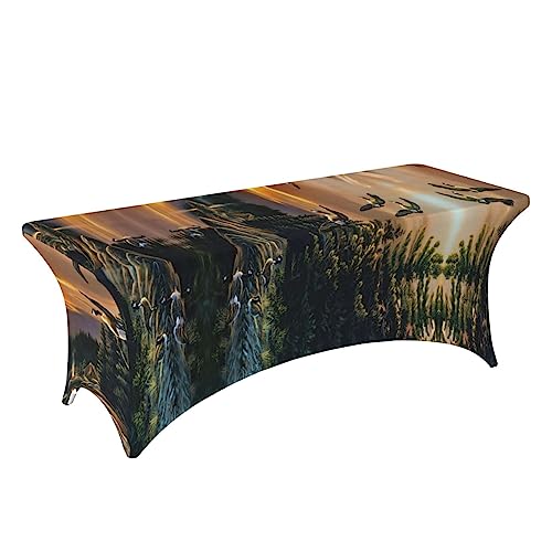 Nappe de camping 1.8m lavable universelle nappe de fête - 4