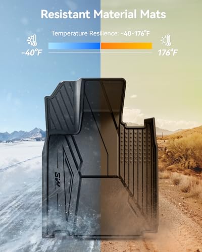 Image of 3W Floor Mats Set for Tesla Cybertruck 2023 2024 2025 2026, Frunk Liners | Rear Cargo Liners All Weather Protection Waterproof, Gear Locker Mats Custom TPE Cargo Trunk Accessories for Tesla, Black