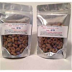 Sugar Glider/Small Animal Pro O’s Whole Grain Treats Sweet Potato & Caramel Apple 2 oz Each 2 Pack