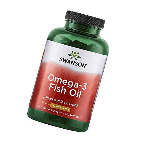 Omega 3 Óleo de Peixe Limão Swanson 150 Softgels 2 Unidades