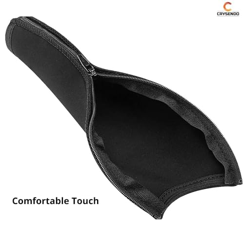 Image of Crysendo Audio Technica Headphone Headband Cover | Replacement Leather Headband Compatible with ATH-M50, M50X, M50S, M50RD, M40X, M30X, M20X Headphones | Headband Cushion (Black)