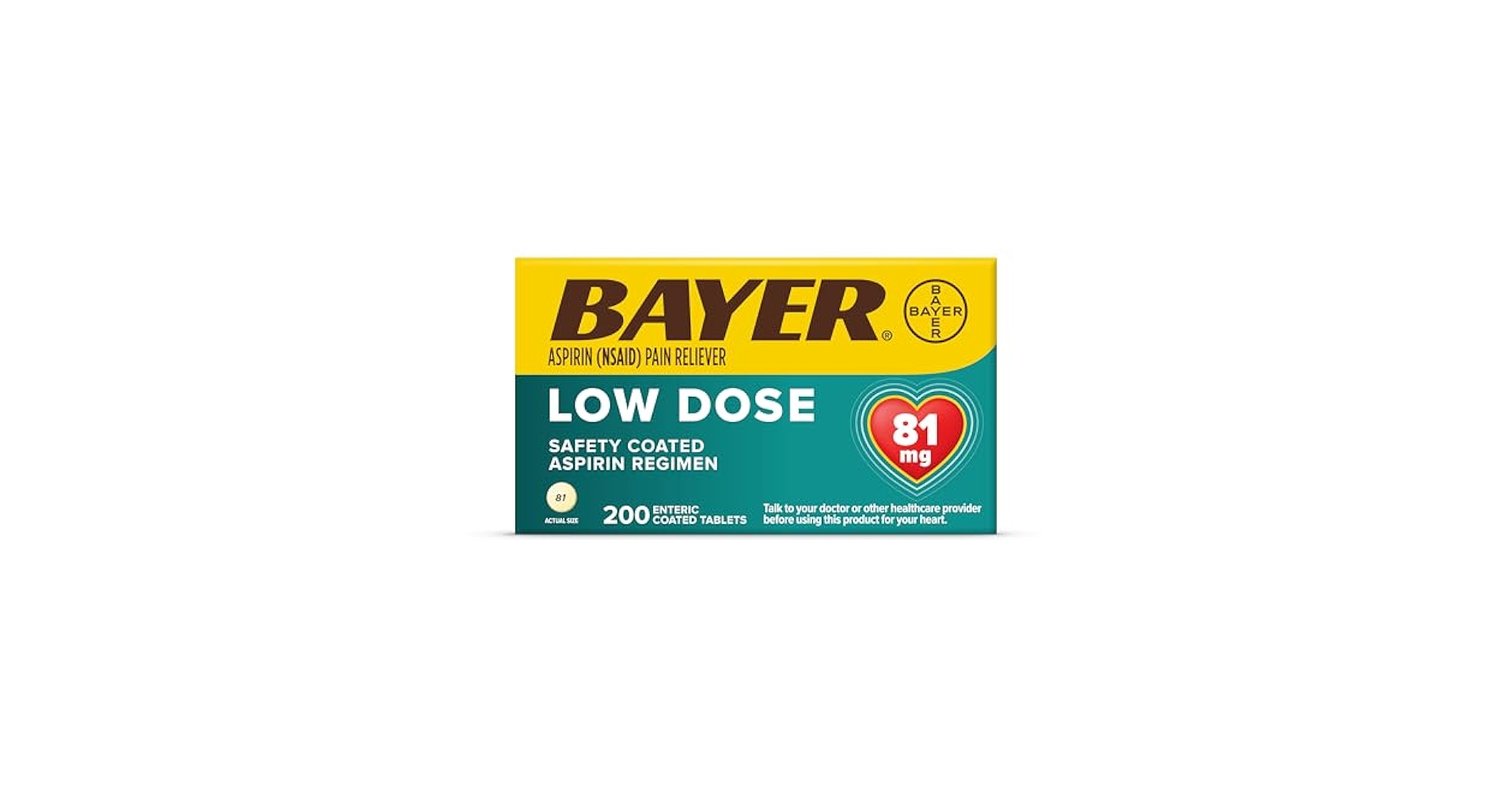 Amazon.com: Bayer Aspirin Regimen , 81mg Enteric Coated