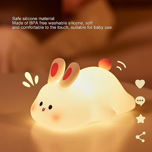 Lámpara de noche con luz de conejo flexible miniatura 2