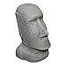 Produktbild gartendekoparadies.de Moai die Stein-Statuen der Osterinsel, Steinfigur, H. 28 cm, 11 kg, Grau, frostsicher aus Steinguss für Außenbereich