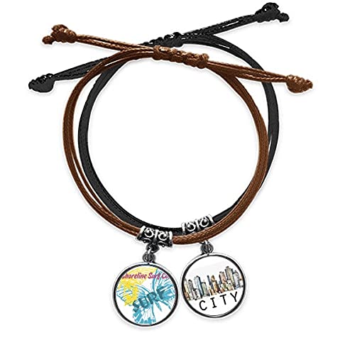 Bracelet Cuir Sidi et Corde d'Été pour Vos Sorties Plage et Surf