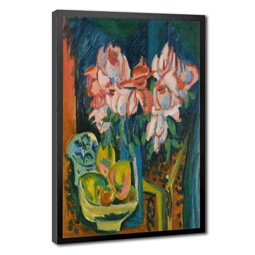 Toile Kirchner Roses allemandes pour habiller un mur de salon vIe