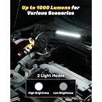 Magnetic LED Work Light Rechargeable,1000LM Flexible Gooseneck Flashlight - Image 4