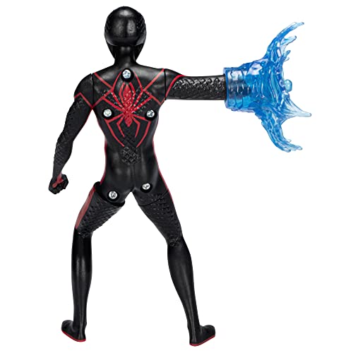 Marvel Spider-Man: Across The Spider-Verse Web Spinning Miles Morales Toy, 6-Inch-Scale Deluxe Action Figure, Toys for Kids Ages 4&Up, Multicolor