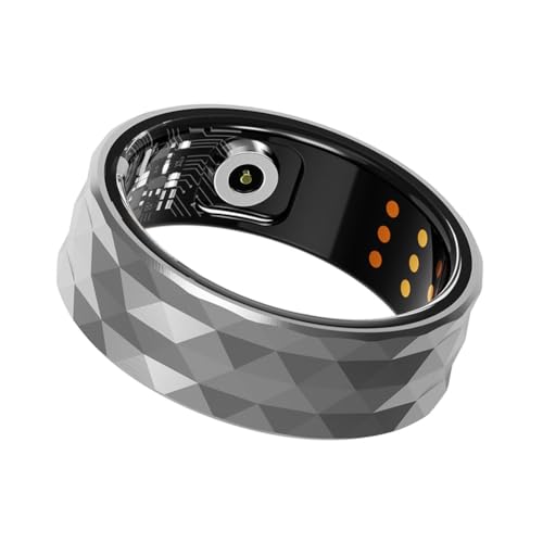Fiorky Smart Ring Health - R12M Smart Ring Health Monitor Monitor del sonno Modalità multi sport Distanza passi Contatore calorie, Livello impermeabile IP68 Anelli fitness