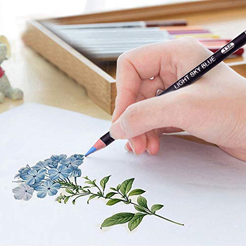 Wood Colored Pencils, 180 Colors Oil Pencils Round Barrels Coloring Pencils For Adult Coloring Books,Sketching, Painting， #TOP4