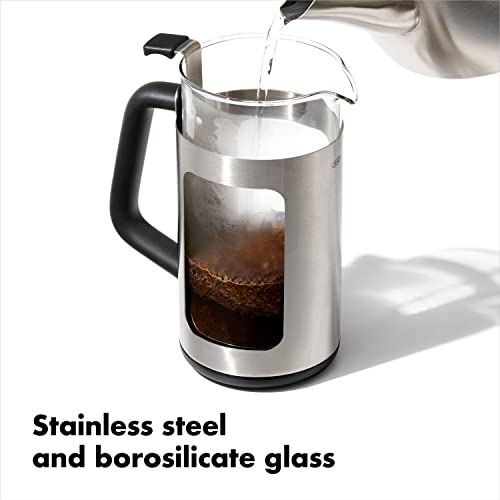 OXO Brew Edelstahl French Press Kaffeemaschine - 900 ml – Bild 5