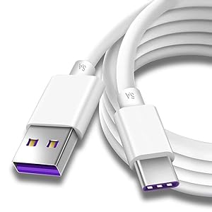 For Huawei P40 Pro/Plus/Lite, P50, P40, P30 Pro, P20 Lite, Mate 60 50 40 30 20 Pro Charger Cable Type C (5 AMP USB C Cable 1m) Phone Charger for Huawei Fast Charging Cable