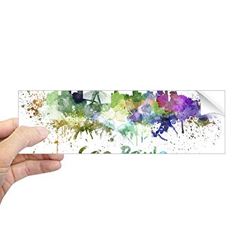 Adhesivo para ventana de Brasil para decorar tu salón con acuarelas