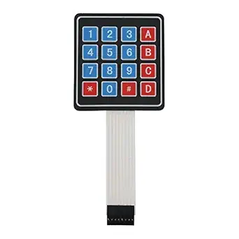 Robodo 4x4 Matrix Keypad Membrane Switch Arduino, Arm and Other MCU (Pack of 1)