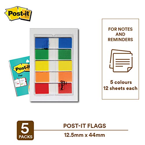 Image of 3M Post-it Super Sticky Lined Notes & Post-it Flags - Pack of 5