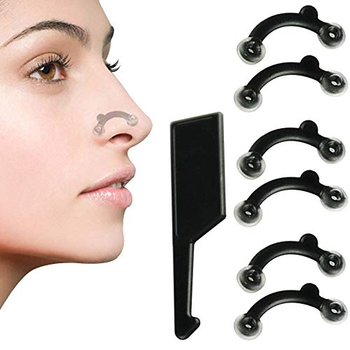 Nose Shaper Beauty Up Nose Bridge Straightener Corrector 1 Set Nose Up Lifting Shaping Clip Beauty Tool Nose Shaper Inserts No Pain 3 Pair for Women Girl Beauty Birthday Party New Year-Pink Box