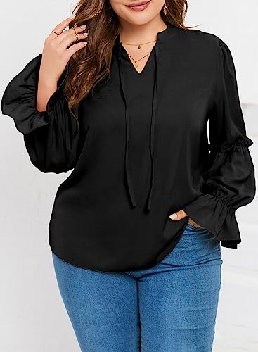 Eytino Plus Size Floral Blouses