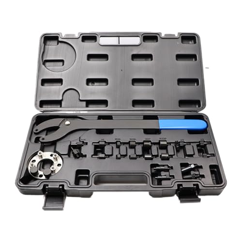 YananAC Gegenhalteschlüssel Kurbelwellen Riemenscheibenhalter T10172A Riemenscheiben Haltewerkzeuge Gegenhalter Kompatibel mit VW Audi Skoda T10554 antriebswellen ausdrücker