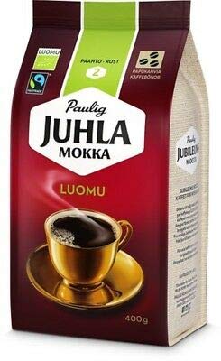 Paulig Juhla Mokka Luomu حبوب القهوة 8 عبوات 400 جرام