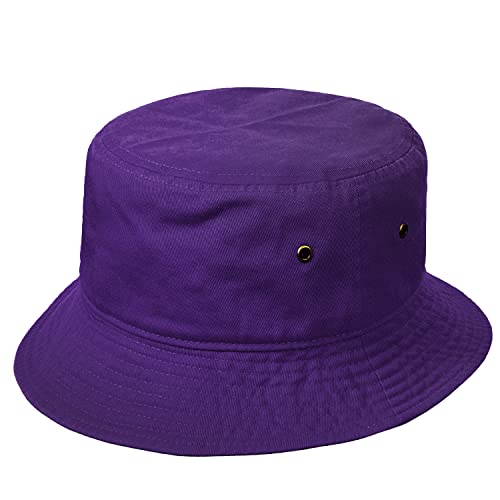 Image of Falari Men Women Unisex Cotton Bucket Hat 100% Cotton Packable for Travel Fishing Hunting Summer Camp