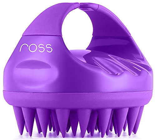 Image of Ross Hair Scalp Manual Massager Shampoo Brush with Soft Silicone Bristles for Anti Dandruff & Ross Hair Scalp Manual Massager Shampoo Hair Brush with Soft Silicone Bristles for Anti Dandruff