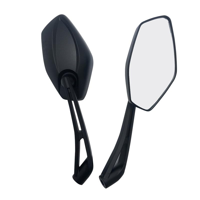Espejos de manillar para moto con visión antirreflejo y anclaje universal de aluminio