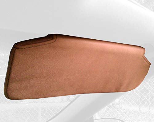 RedlineGoods Sun Visor Covers Compatible with Chevrolet Camaro 1993-96. Tailor Made - not Universal. Genuine top-Grade Italian Black Leather with Blue Thread