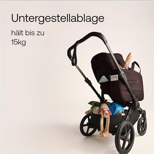 Bugaboo Donkey 6 Single, 2-in-1-Kinderwagen, umbaubar zum Doppel- und Zwillingskinderwagen, Kinderwagen für Neugeborene & Kleinkinder, doppelter Stauraum und komfortable Einhand-Lenkung, Cocoa Brown