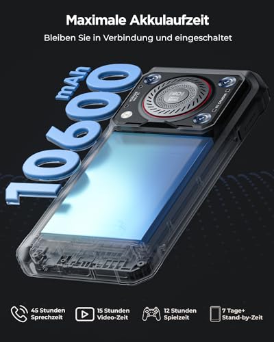 OUKITEL WP36 Outdoor Handy Ohne Vertrag mit 128dB Stereo Lautsprecher, 16GB+128GB Smartphone, IP68...