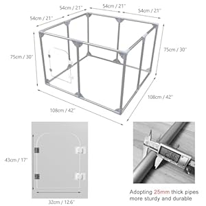 Acrylic dog playpen dog playpen indoor puppy pen pets fence puppies cage10 panels for puppies dog play pens for dogs indoor 8   cucciolini doodles