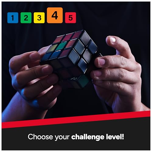Rubik'S 6064627 Rubik’S Cube, Phantom, 3X3 Cube Advanced Technology Difficult 3D Puzzle Travel Game Stress Relief Fidget Toy Activity Cube thumb #5