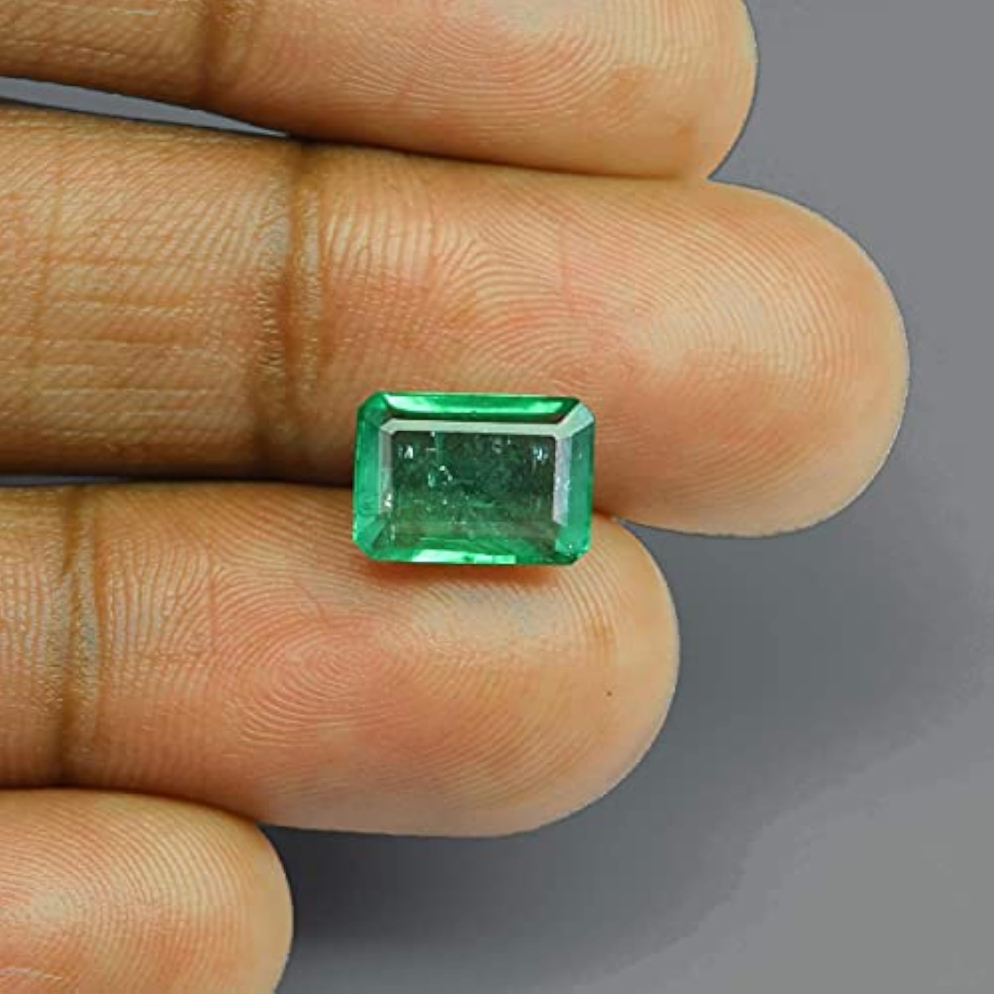 Emerald Stone Original 7.25 Ratti Natural Certified Loose Gemstone